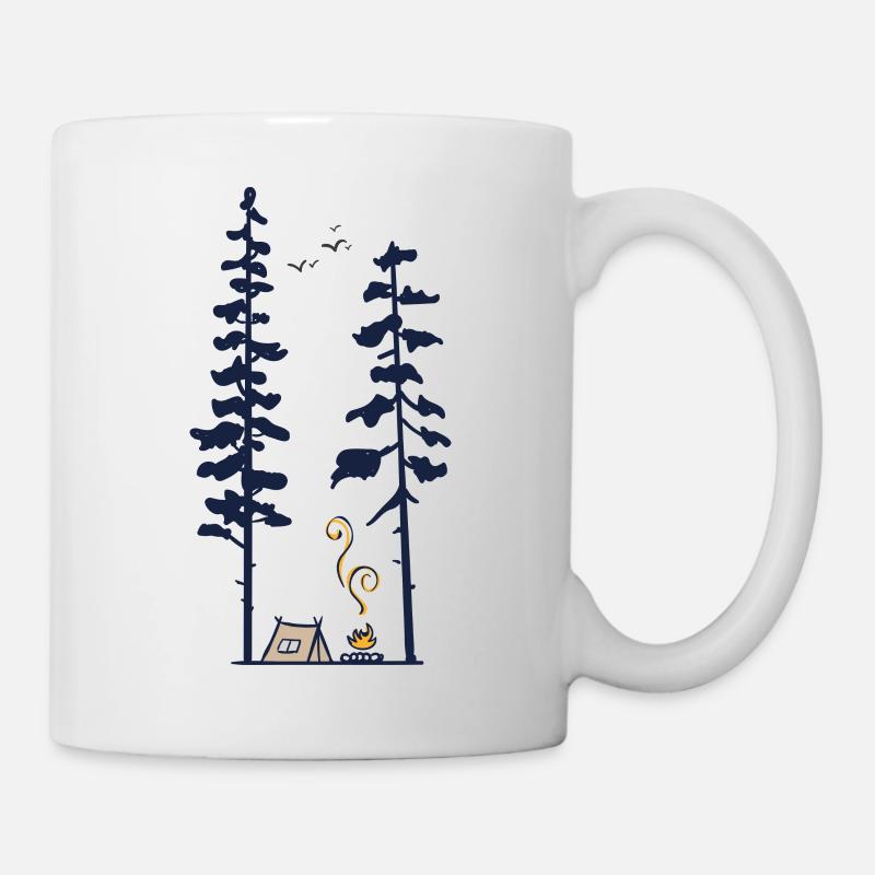 dans les bois - Mug blanc - blanc
