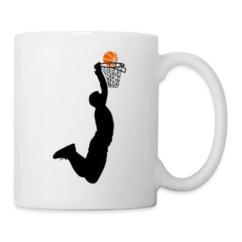 Basketteur joueur de basket- joueur de basket - Mug blanc - blanc - Droite