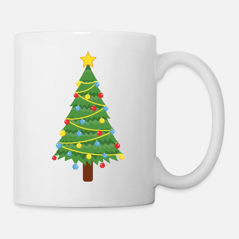 Weihnachtsbaum - Tasse - Weiß