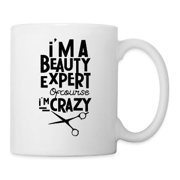 Ich Bin Ein Schönheitsexperte Make Up Schönheit - Tasse - Weiß - Rechts