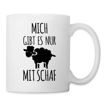 Schaf Landwirt Schäfer Geschenk - Tasse - Weiß - Rechts