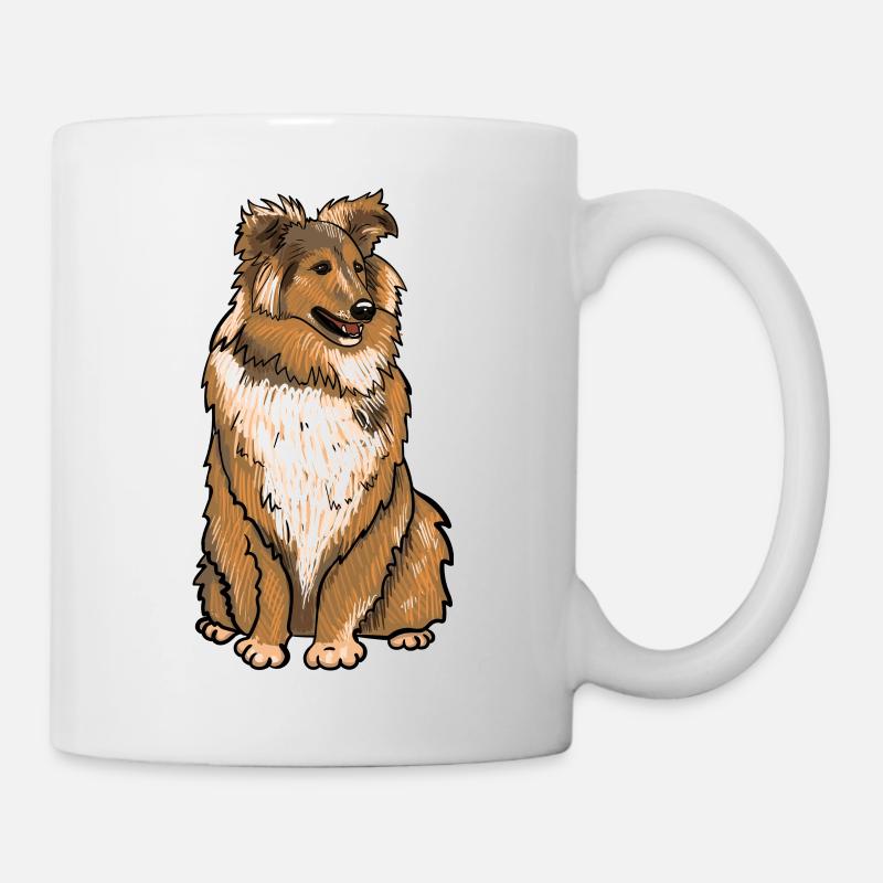 Crabot de Sheltie - Mug blanc - blanc