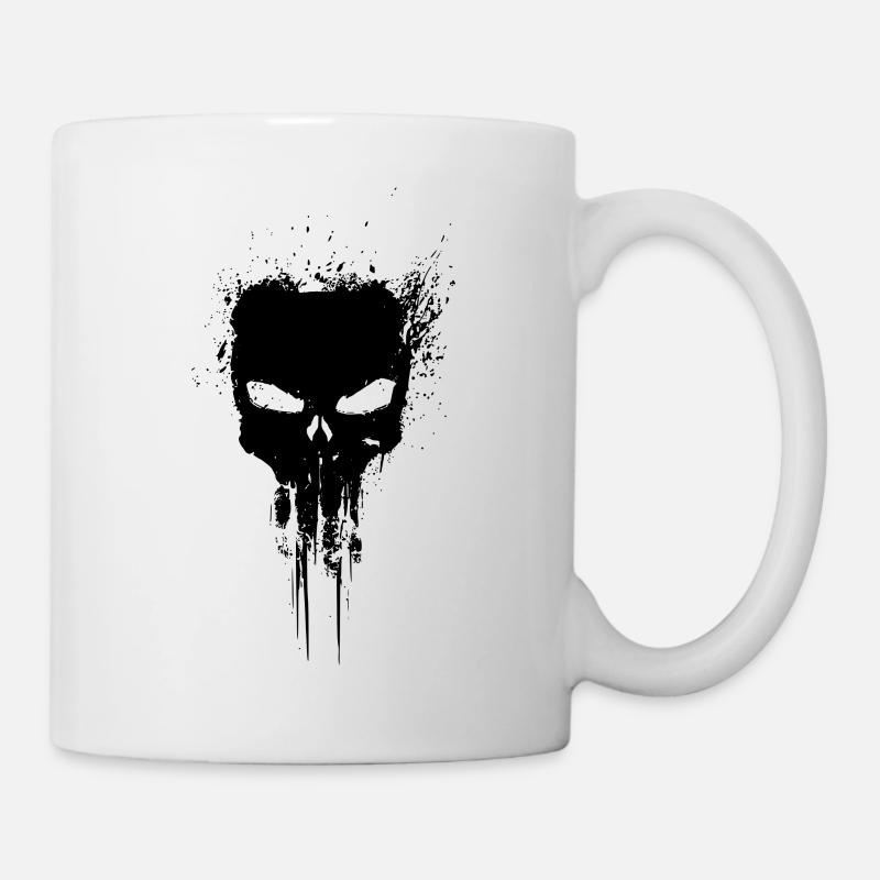 comic totenkopf - Mug blanc - blanc