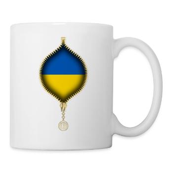 UKRAINE | FLAG | URBAN SYNTHETICS - Tasse - Weiß - Rechts