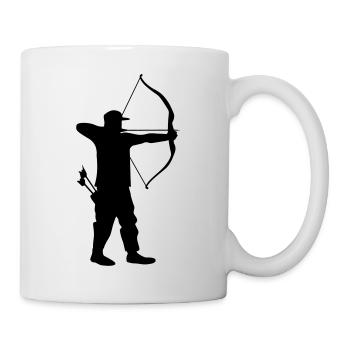 Archer archer archery with arrow quiver - Mug - white - Right