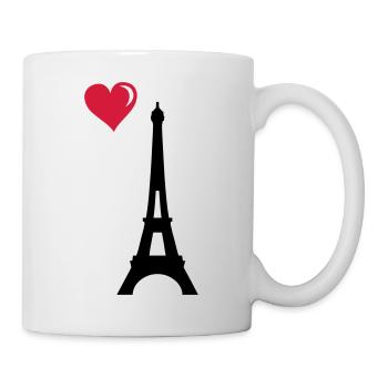 eiffel tower love - Tasse - Weiß - Rechts
