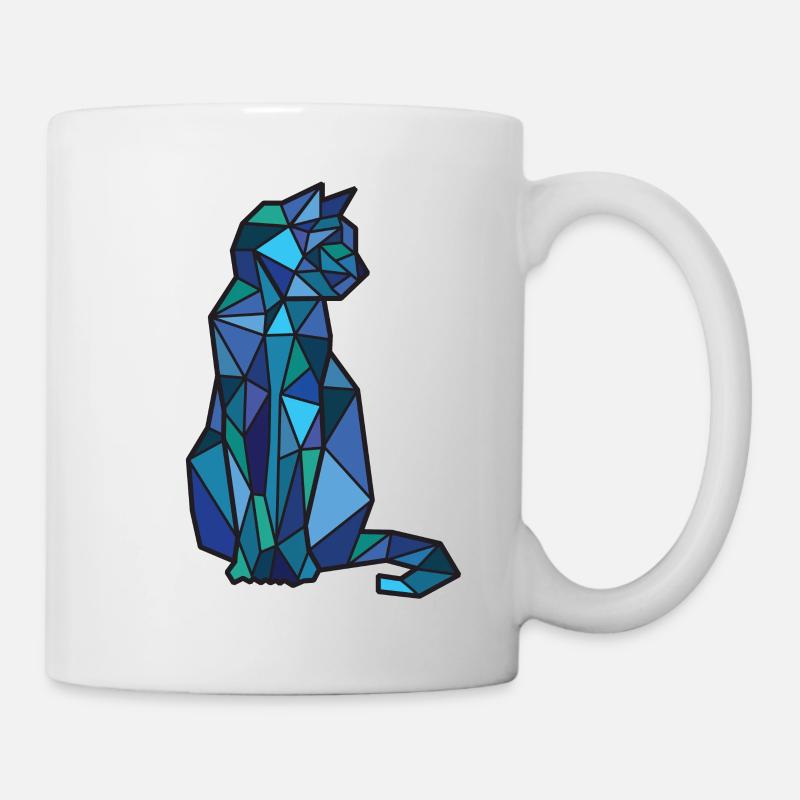 catty blue - Mug blanc - blanc