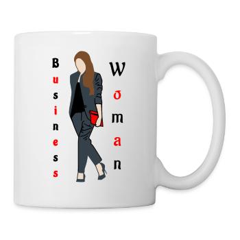 Affaires Femmes Noir /Rouge - Mug blanc - blanc - Droite
