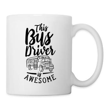 Dieser Busfahrer Ist Genial Buslenker Bus Beruf - Tasse - Weiß - Rechts