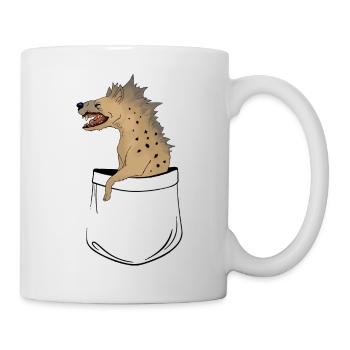 hyène de poche - Mug blanc - blanc - Droite