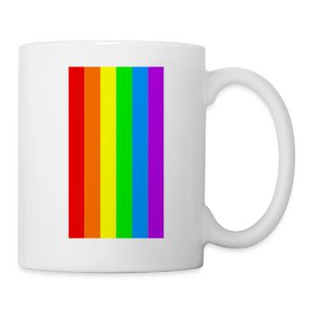 PRIDE RAINBOW ARC-EN-CIEL LGBT DRAPEAU FLAG CADEAU - Mug blanc - blanc - Droite
