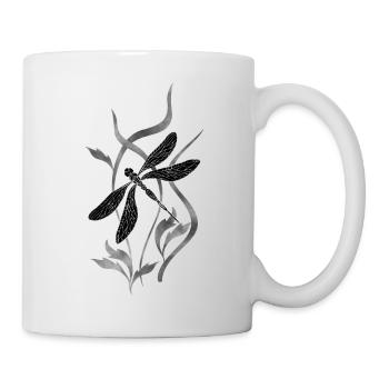 Libelle - Tasse - Weiß - Rechts