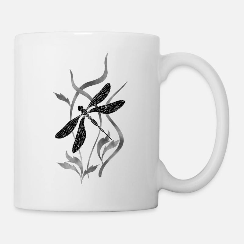 Libelle - Tasse - Weiß
