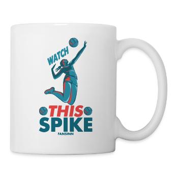 Volley volley beach volley plage Sport - Mug blanc - blanc - Droite