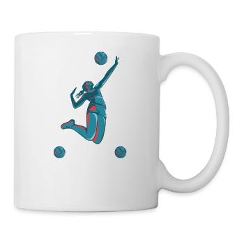 Volley volley beach volley plage Sport - Mug blanc - blanc - Droite