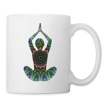 Yogi Yoga Yogini Méditation Namaste Om Zen - Mug blanc - blanc - Droite