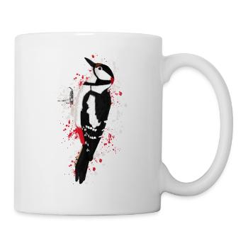Woodpecker Bird Bird Lover Birdwatcher - Mug - white - Right