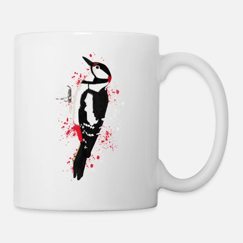 Specht Vogel Vogelfreund Vogelbeobachter - Tasse - Weiß