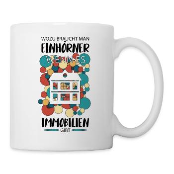 Immobilienkaufmann Immobilien - Tasse - Weiß - Rechts