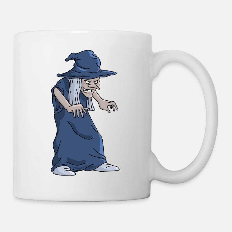Sorcière Balai Drôles sorcières Fun Halloween Cadeau - Mug blanc - blanc