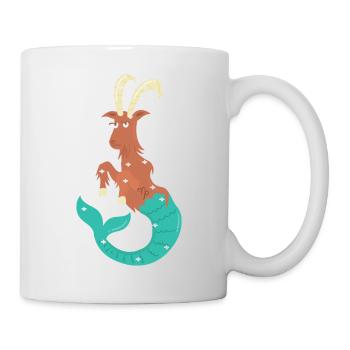 Capricorn Zodiac Sign - Mug - white - Right