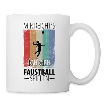 Faustball Faustballer Faustballspieler - Tasse - Weiß - Rechts