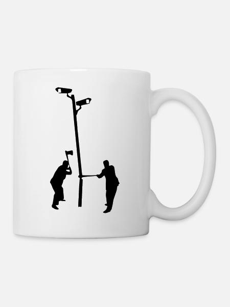 Überwachung - Tasse - Weiß