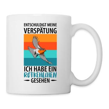 Vogelbeobachtung Vögel Beobachten Birding Vogel - Tasse - Weiß - Rechts