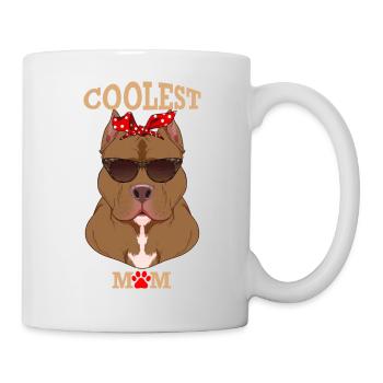 Chien le plus cool Maman I Pitbull Maman I Pitbull - Mug blanc - blanc - Droite