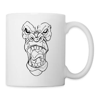 Angry Gorilla Silverback - Mug - white - Right