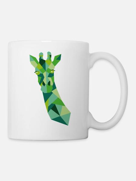 GIRAFFE GRÜN - Tasse - Weiß