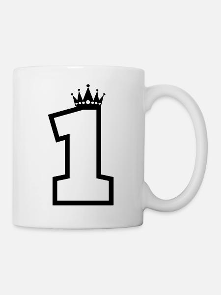 1 couronne - Mug blanc - blanc