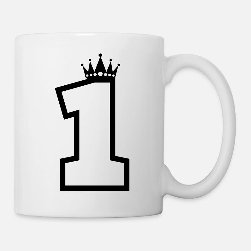 1 couronne - Mug blanc - blanc