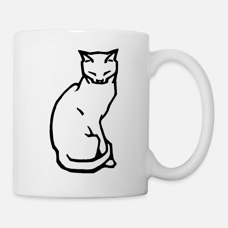 Chat - Mug blanc - blanc