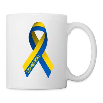 Arrêtez la guerre en Ukraine - Mug blanc - blanc - Droite