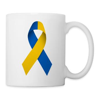 Ukrainian Solidarity Loop - Mug - white - Right