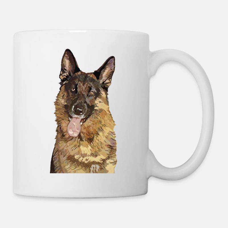 Deutscher Schäferhund - Tasse - Weiß