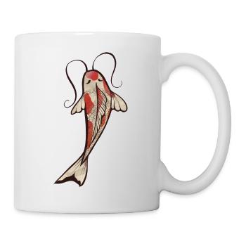 Koi - Tasse - Weiß - Rechts