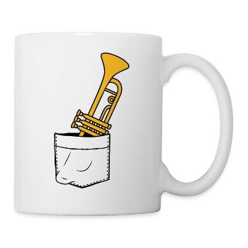 Chest bag trumpet on the go - Mug - white - Right