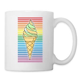 Eis - Tasse - Weiß - Rechts
