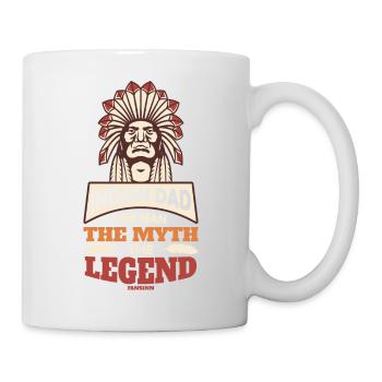Indian Dad The Man The Myth The Legend - Tasse - Weiß - Rechts