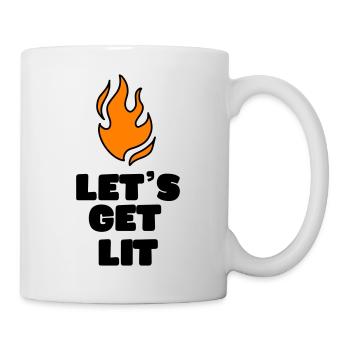 LIGHTER FIRE FIRE CAMPFIRE CAMPGROUND CAMP MOTIFS - Mug - white - Right