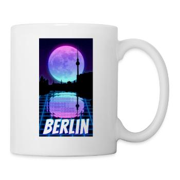 Berlin Skyline Night Moon Nightlife Capital - Mug - white - Right