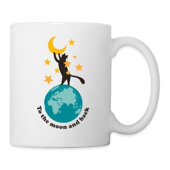 To the moon and back - Mug - white - Right