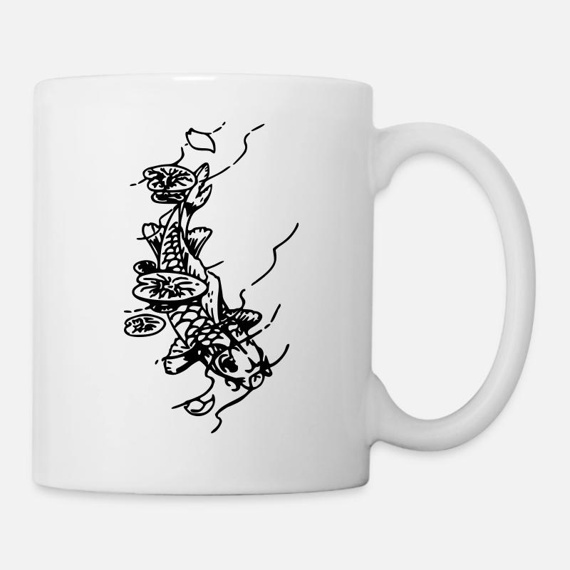 Carpe japonaise - Mug blanc - blanc