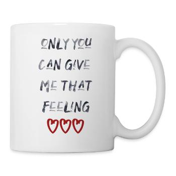 love love Saint-Valentin en amour Dicton anglais - Mug blanc - blanc - Droite