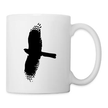 Vogel Raubvogel Adler Tier Vögel Tiere Falke 1 - Tasse - Weiß - Rechts