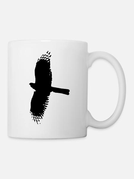Vogel Raubvogel Adler Tier Vögel Tiere Falke 1 - Tasse - Weiß