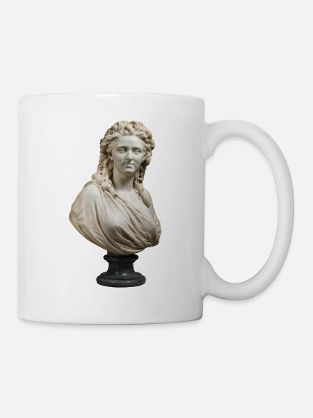 von Augustin Pajou, Büste Madame de Wailly - Tasse - Weiß