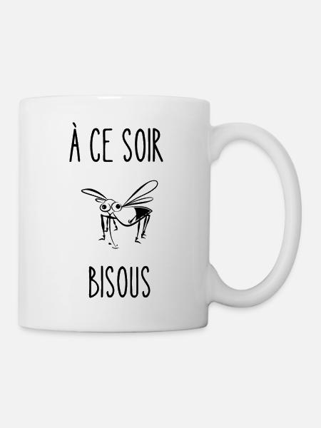 à ce soir bisous - Mug blanc - blanc